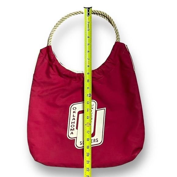 Oklahoma Sooners Handbag Womens Rope Handle Purse - Picture 4 of 7